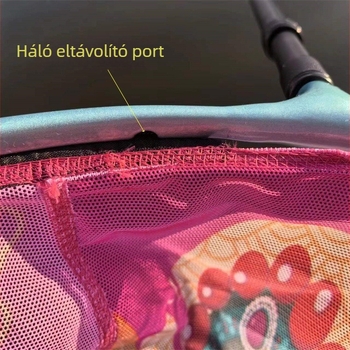 Legyezőhorgász hálófej, cserélhető nylon hálóval, leválasztható fej, különleges alakú alumínium ötvözet, állítható mélység