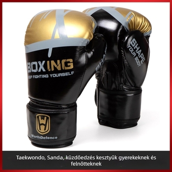 Boxkesztyűk férfiaknak és nőknek, edzés kesztyű taekwondo és sanda sporthoz, gyerekeknek és tinédzsereknek