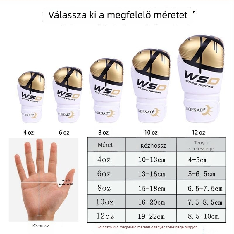 Boxkesztyűk felnőttek és gyerekek számára - Taekwondo, Sanda és harcművészeti edzés