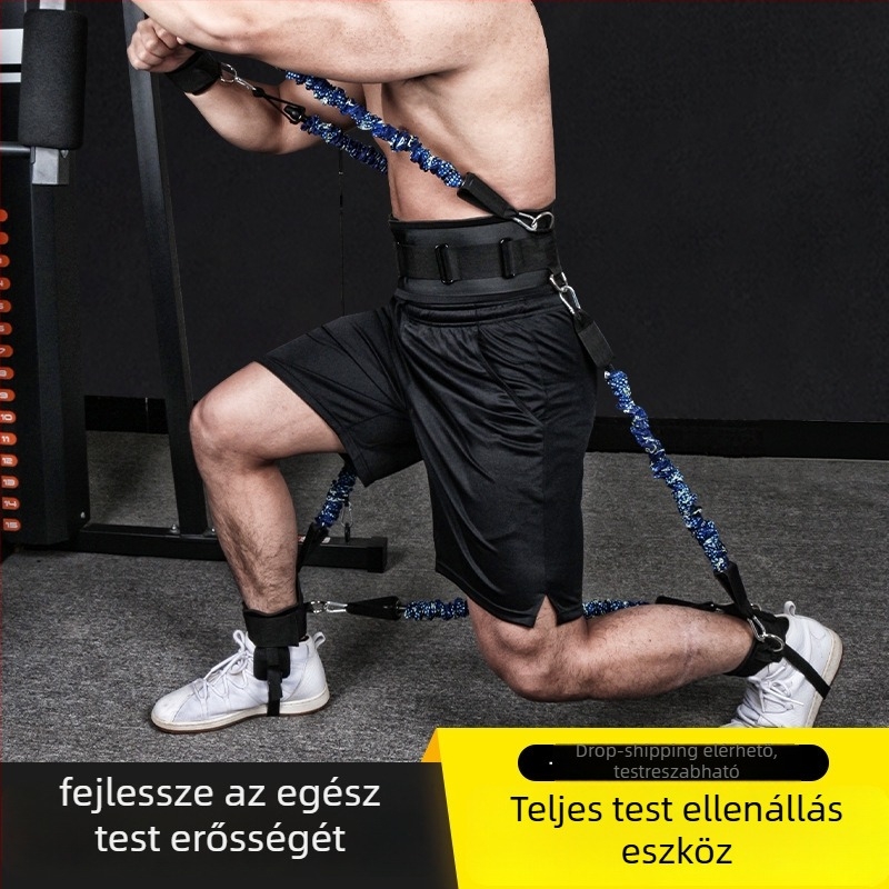 TPE csővel készült elasztikus húzóeszköz teljes test edzésre – állítható ellenállás, OEM elérhető, tárolótáska mellékelve