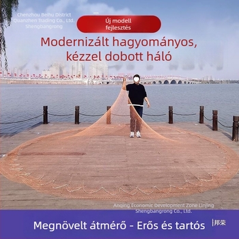 Hagyományos kézzel dobott halászháló kültéri használatra, szénszálas anyaggal