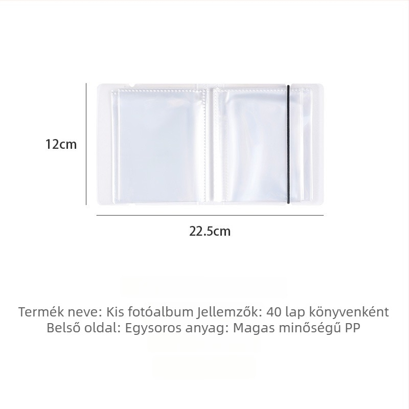 Fotók és postai képeslapok tároló album, PP borító, 40 oldal, kötés más típusú, logó nyomtatás és testreszabás