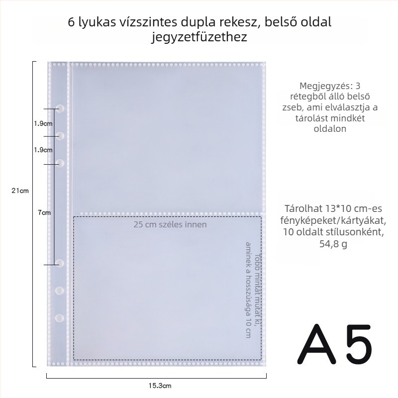 Fotók és postai képeslapok tároló album, PP borító, 40 oldal, kötés más típusú, logó nyomtatás és testreszabás