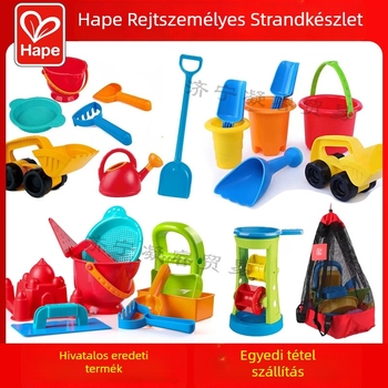 Tengerparti játékok babáknak: ABS anyagból készült homokozó készlet 0–3 éveseknek, hálós zsákkal