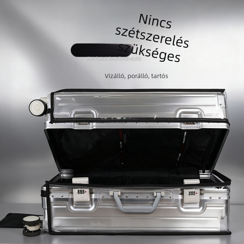 Összeszerelés nélküli kialakítású utazótáska védőborítása, vastag PVC, vízálló és kopásálló, kapacitás 20–35 L