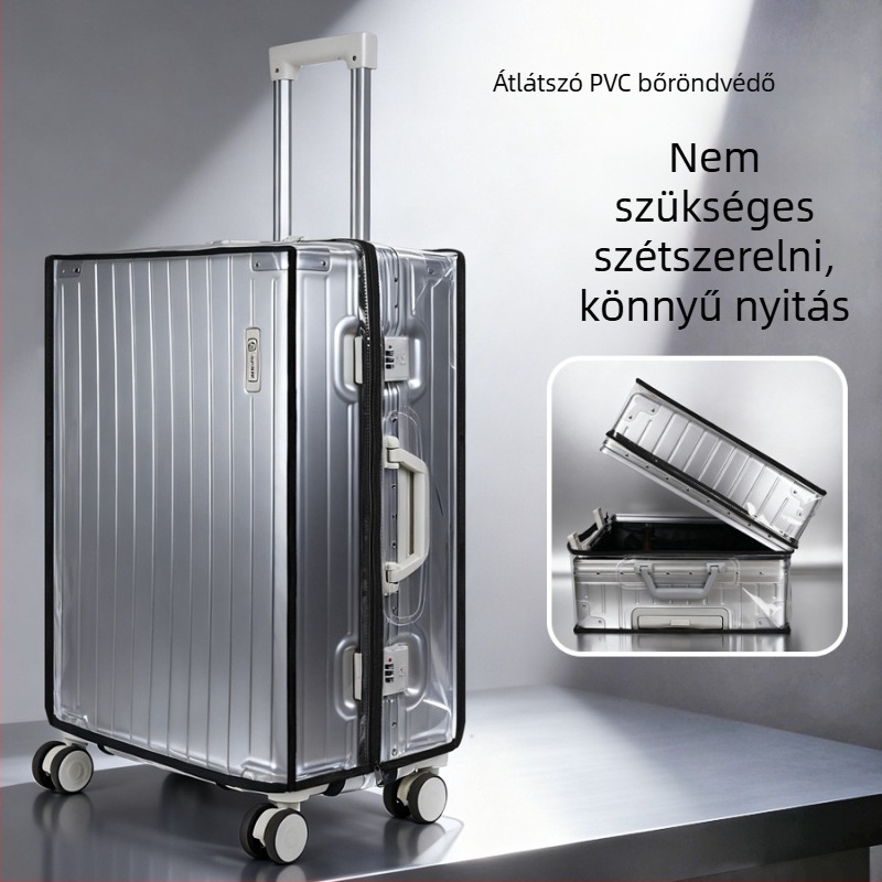 Összeszerelés nélküli kialakítású utazótáska védőborítása, vastag PVC, vízálló és kopásálló, kapacitás 20–35 L