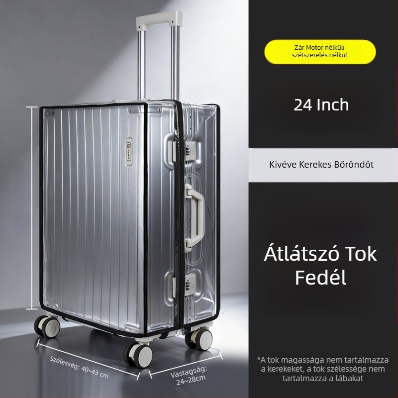 Összeszerelés nélküli kialakítású utazótáska védőborítása, vastag PVC, vízálló és kopásálló, kapacitás 20–35 L