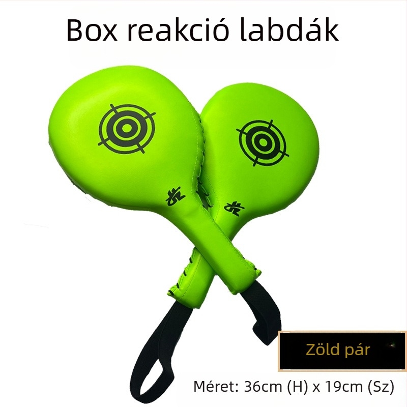 Boxolási edzésre szolgáló reakciós célpont: Taekwondo kéz célpont, pingpong célpont, egylapos célpont, Muay Thai és Sanda láb célpont, boksz célpont, harci bot célpont
