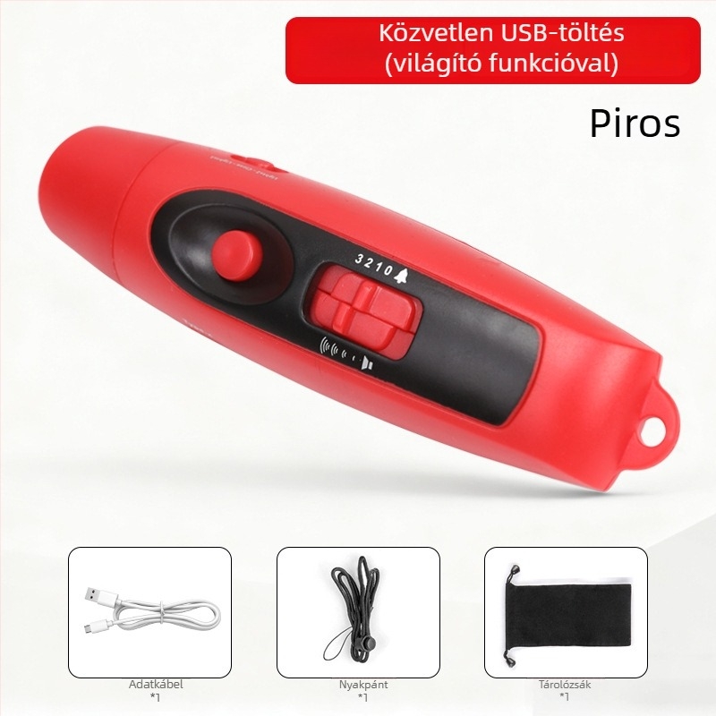 Elektronikus síp USB-töltéssel és fénnyel, nagy hangerősségű hang kültéri edzéshez háziállatok számára, ABS test