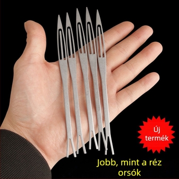 Casido Rozsdamentes acél hálózási eszköz halászati hálók kötéséhez, háló tű, szövő tábla