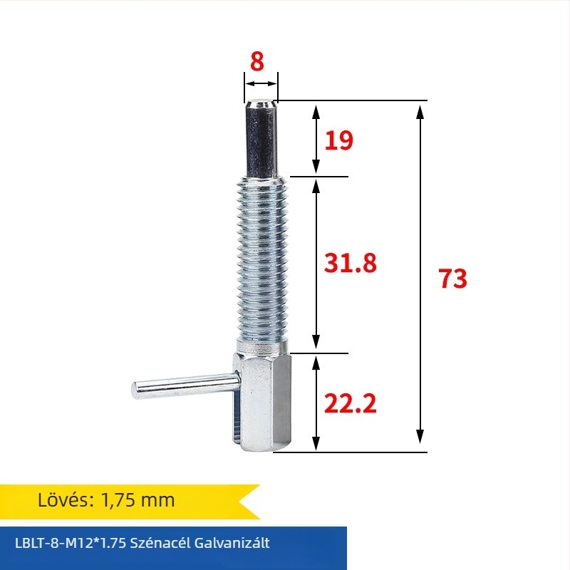 L-alakú gombos tolóindexelő csap, LBLT/LBLTS szabvány, polírozott felület, Precision aiming márka