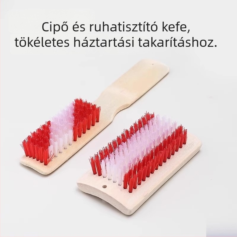 Hosszú nyelű cipőtisztító kefe, bambuszfa konstrukció, merev sörtékkel – dezodorálás és fertőtlenítés