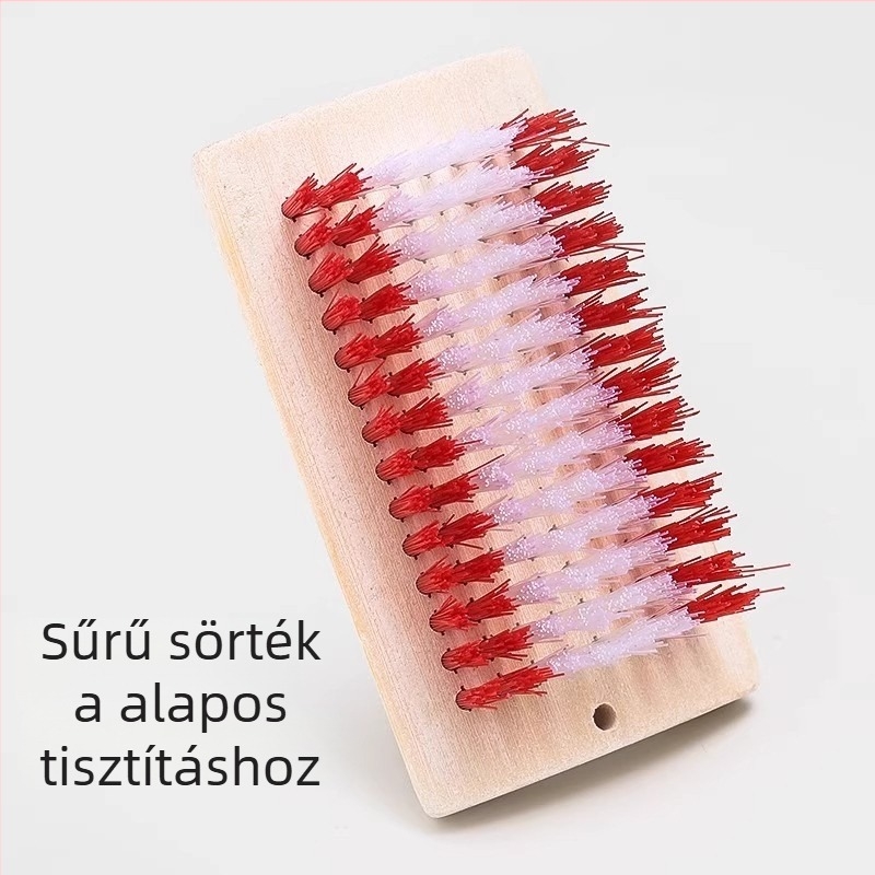 Hosszú nyelű cipőtisztító kefe, bambuszfa konstrukció, merev sörtékkel – dezodorálás és fertőtlenítés