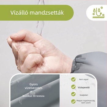 Felnőtt esőkabát EVA anyagból, hosszú, teljes testet fedő, függő tárolóval, túrázáshoz és a szabadban