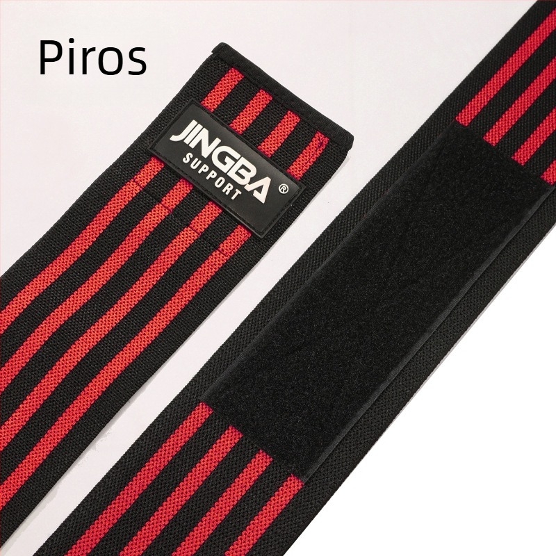 JINGBA SUPPORT térdvédők, nylon-spandex anyag, pántos térdvédő, csúszásmentes, edzéshez guggoláshoz és súlyemeléshez