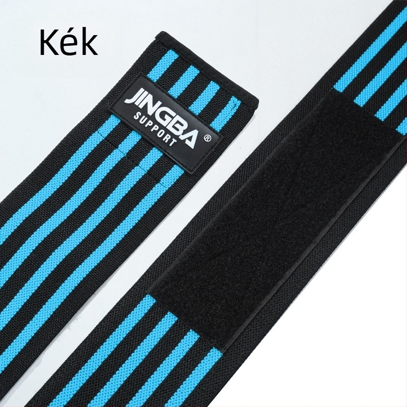 JINGBA SUPPORT térdvédők, nylon-spandex anyag, pántos térdvédő, csúszásmentes, edzéshez guggoláshoz és súlyemeléshez