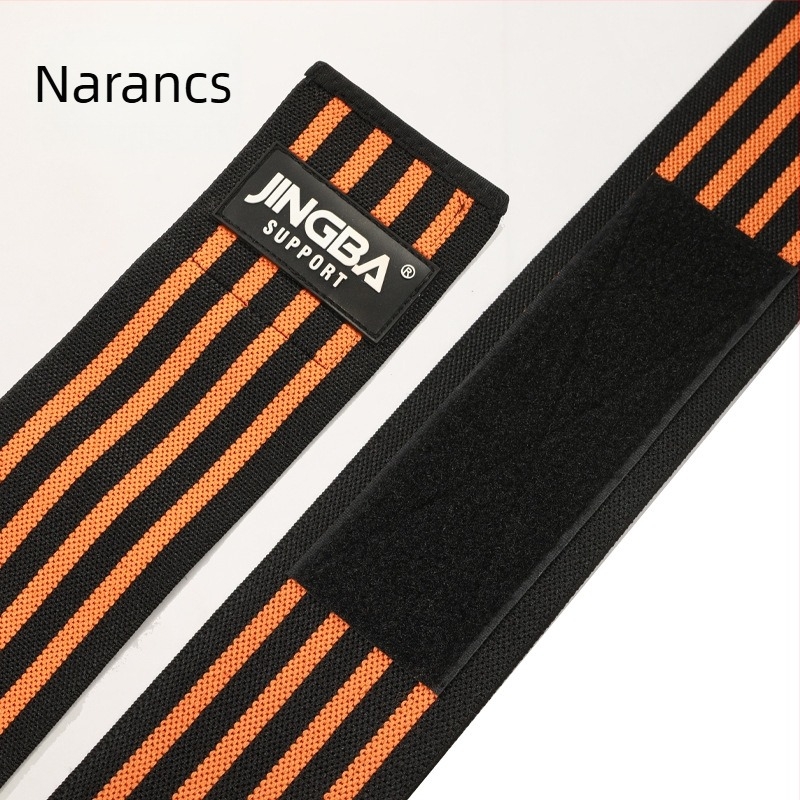 JINGBA SUPPORT térdvédők, nylon-spandex anyag, pántos térdvédő, csúszásmentes, edzéshez guggoláshoz és súlyemeléshez