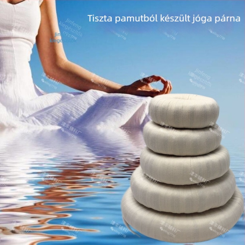 Jóga matrac gyűrű és Iyengar párna, 100% pamut, kézzel készített, 3 cm vastagság, geometriai mintázat