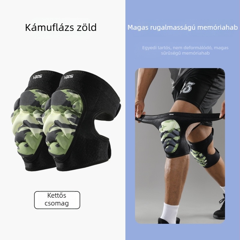 VBOSI térdvédők szivacs és nylon anyagból - felnőtteknek, kültéri sportokhoz, kosárlabda, röplabda, futás, kerékpározás és harcművészetek