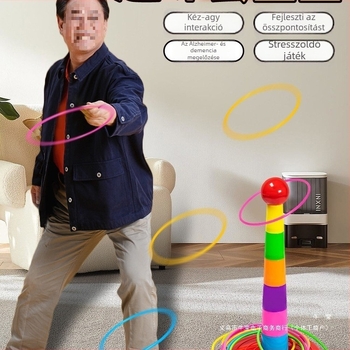 Kongming lock / Luban lock – műanyag puzzle a záráshoz, logikai fejtörő 14+