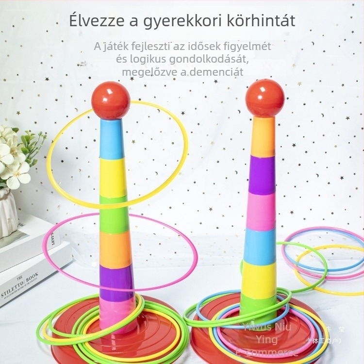 Kongming lock / Luban lock – műanyag puzzle a záráshoz, logikai fejtörő 14+