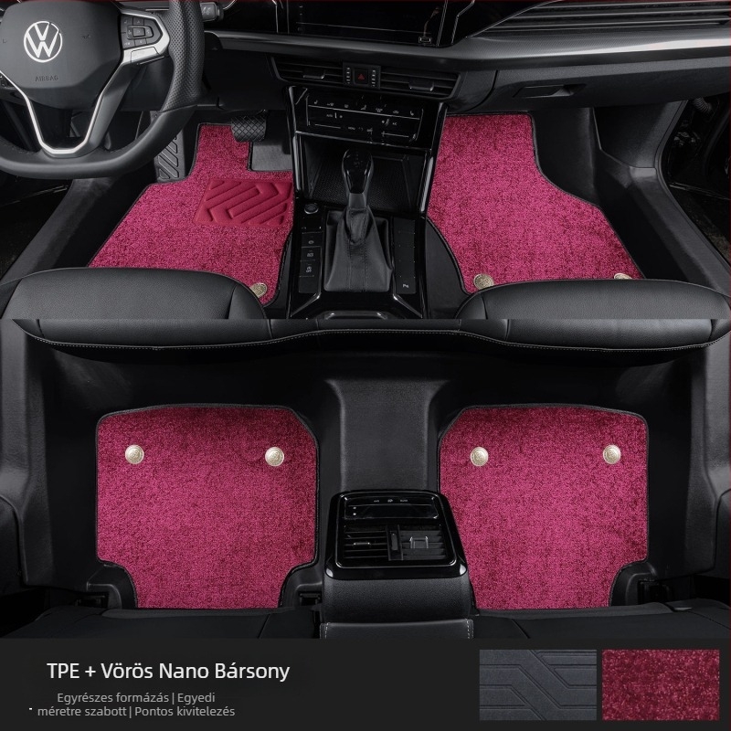 Passat 2025-ös padlószőnyeg készlet küszöbmegoldással, ötüléses konfigurációhoz, logó nyomtatás, termékkód 6823H886815Z14