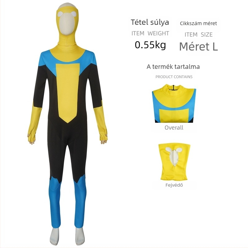 Falai Animation Cosplay Bodysuit Játékokhoz és Anime-hoz – Uniszex, Poliészter, Színpadi ruházat