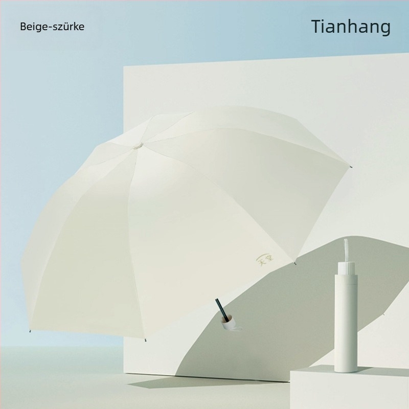 Paradise reklám esernyő esőre vagy napsütésre, 8 acél ívek, poliészter anyag, műanyag fogantyú, kézi nyitás-zárás, logó nyomtatás lehetséges