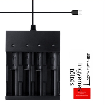 Gyors USB lítiumakkumulátor töltő, bemenet 5V, kimenet 4,2V 1A, 30 cm kábel, CE tanúsítvány, 3,7/4,2V töltő sorozat