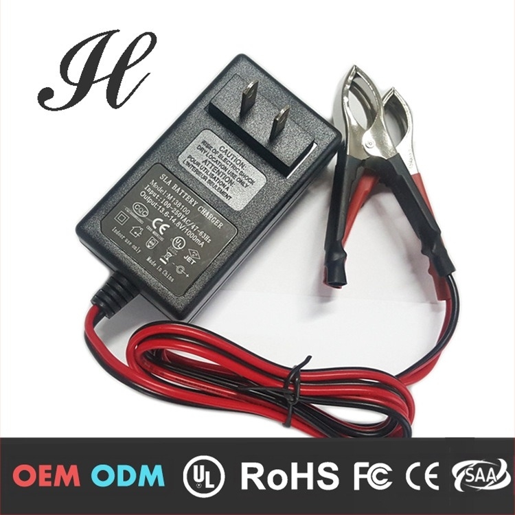 24W Ólom-savas akkumulátor töltő gyerekjárművekhez, DC12.6V 1A, EMC/FCC tanúsított