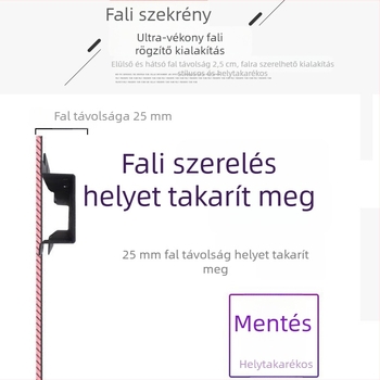 Univerzális falra szerelhető TV-tartó – Modell 019, vas konstrukció, 15 kg feletti teherbírás, szerelőkészlet mellékelve