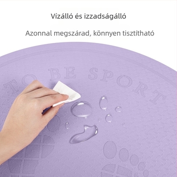 Csendes kör alakú edzőmat, csúszásmentes, ütéscsillapító, otthoni ugrókötélhez, vastag, gyermekek számára