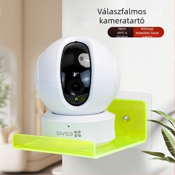 Akril falra szerelhető kamera polc, mozgatható tartó, modern minimalist stílus