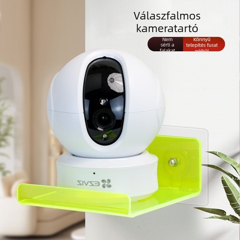 Akril falra szerelhető kamera polc, mozgatható tartó, modern minimalist stílus