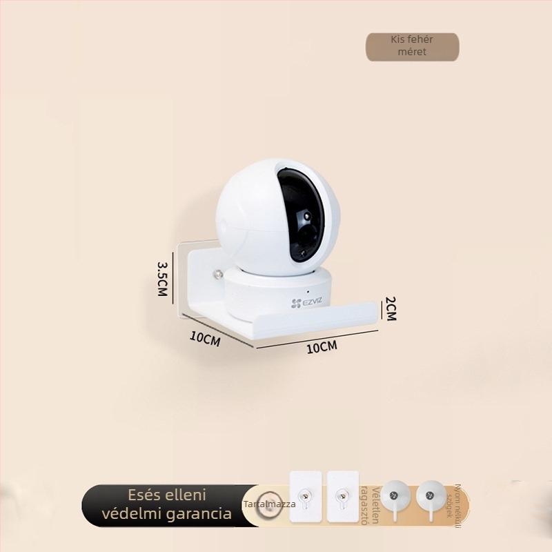 Akril falra szerelhető kamera polc, mozgatható tartó, modern minimalist stílus