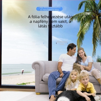 Üvegablak hőszigetelő fólia, vastagított napvédő fólia iroda és nappali számára, magánélet védelme