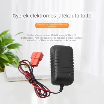 Gyerekeknek szánt elektromos autó töltő, 6–12V, bemenet 100–240V AC, kimenet 6–12V, 1A