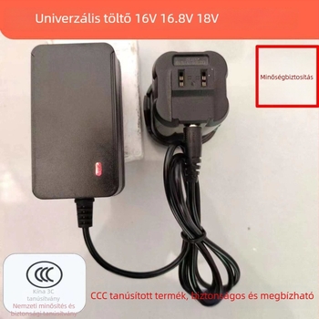 Li-ion akkumulátor töltő, többszörös feszültség 5V/8.4V/12.6V/16.8V/21V, bemenet AC100–240V, CCC tanúsított