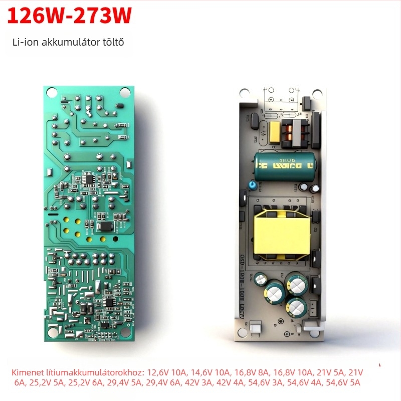 Goshton lítium akkumulátor töltő, 29.4V5A; bemenet AC100-240V; kimenet 29.4V5A; sorozat 29.4V; hűtés ventilátorral
