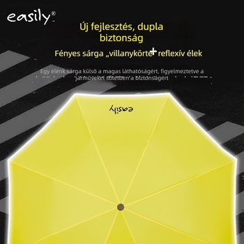 Gyerekeknek szóló hosszú nyelű fordított esernyő cartoon dizájnnal, 8 borda, 210T poliészter anyag, acélcső és műanyag fogantyú