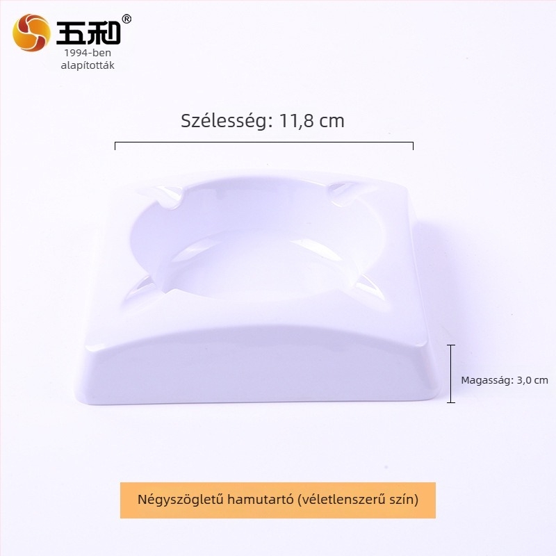 Melaminból készült gömb alakú hamutál fedővel, zárható és szélálló, otthoni és üzleti használatra.