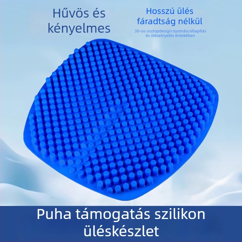 New Yongli szilikon autóülés párna – minden évszakra, ventiláció, töltelék nélküli