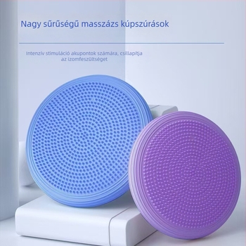 Jóga egyensúly matrac légpárnás golyóval és talpmasszázzsal (Anyag: PVC; Tömeg: 800 g; Márka: Zhuoyue; Termékszám: 1229; Kategória: Egyensúly matrac)