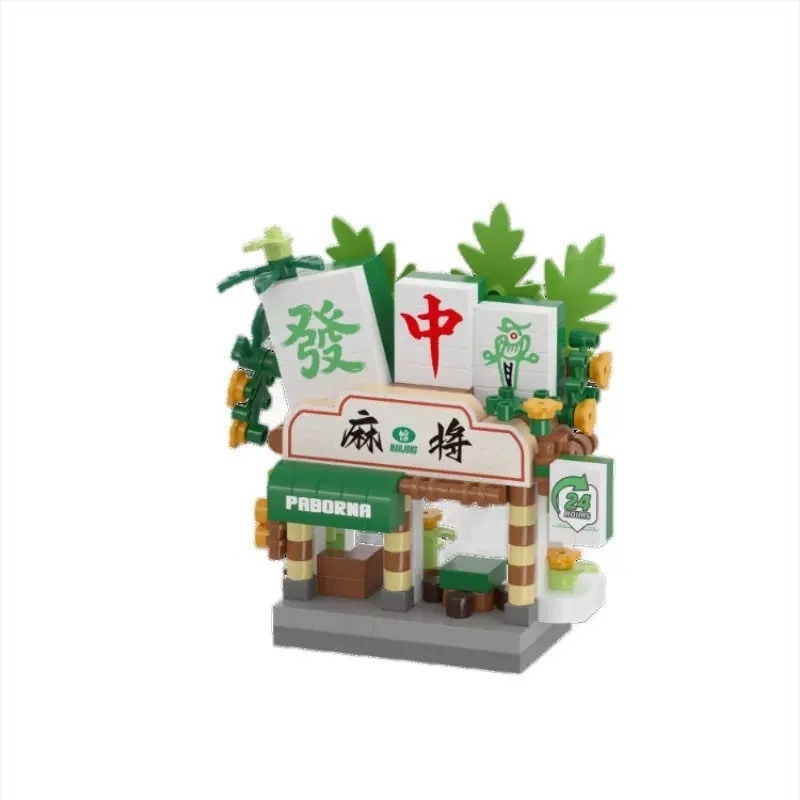 Építő blokkok készlet 7–14 éveseknek; LEGO-kompatibilis utca-szcenárió mikroblokkok; ABS műanyag; 200–400 darab; 0,2 kg