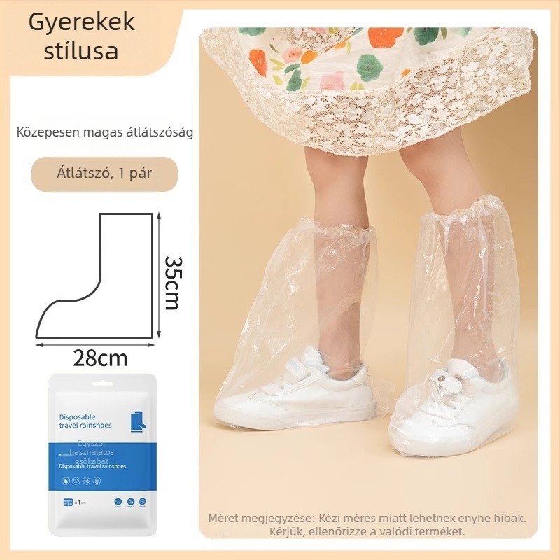 Gyerekeknek szóló vízálló, magas szárú csúszásgátló és kopásálló cipővédők