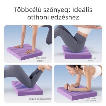 Törzs-edzésre tervezett kiegyensúlyozó matrac vastag térdpárnával és négyszögletes jóga matraccal, haskerékhez kompatibilis