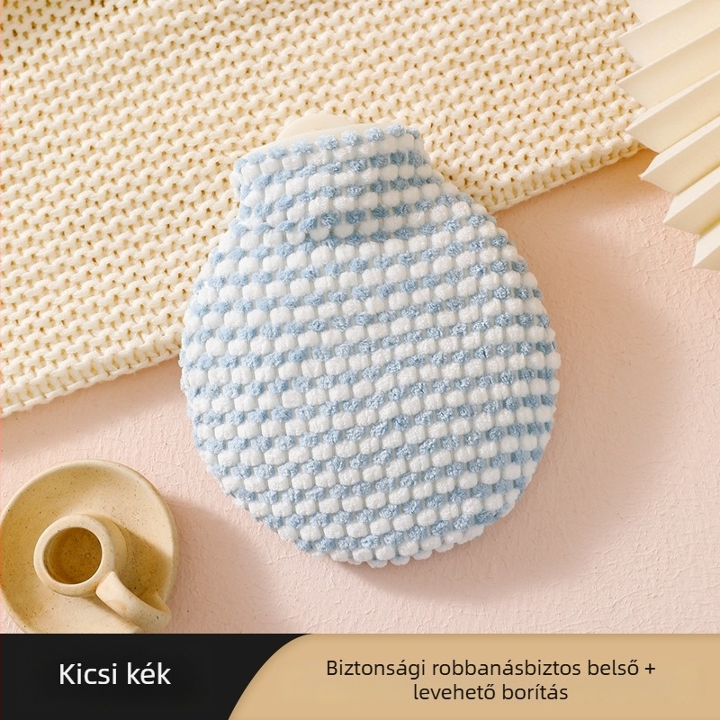 Vízfeltöltéses melegvizes palack – nagy sűrűségű PVC, 200 g, fűtés vízzel történő feltöltéssel, modern minimalista stílus