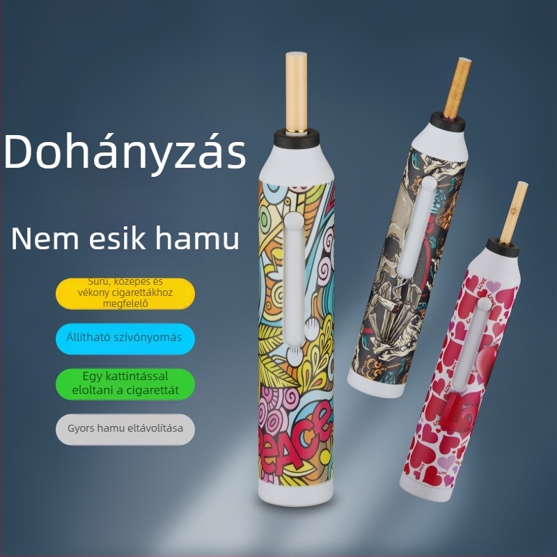 Fogson GL621 Hordozható cigaretta tartó és hamutartó, műanyag, újrahasználható, származás Wenzhou