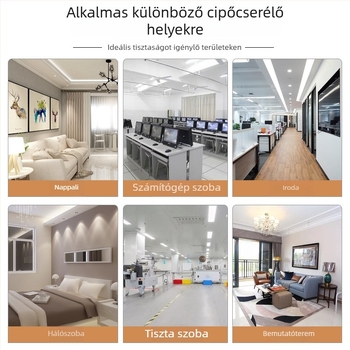 Egyszer használatos cipővédő nem szövött anyagból készült, megerősített, csúszásmentes, porvédő, vastagság 5