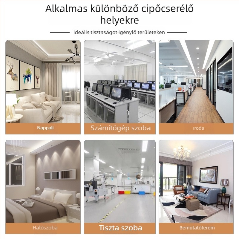 Egyszer használatos cipővédő nem szövött anyagból készült, megerősített, csúszásmentes, porvédő, vastagság 5